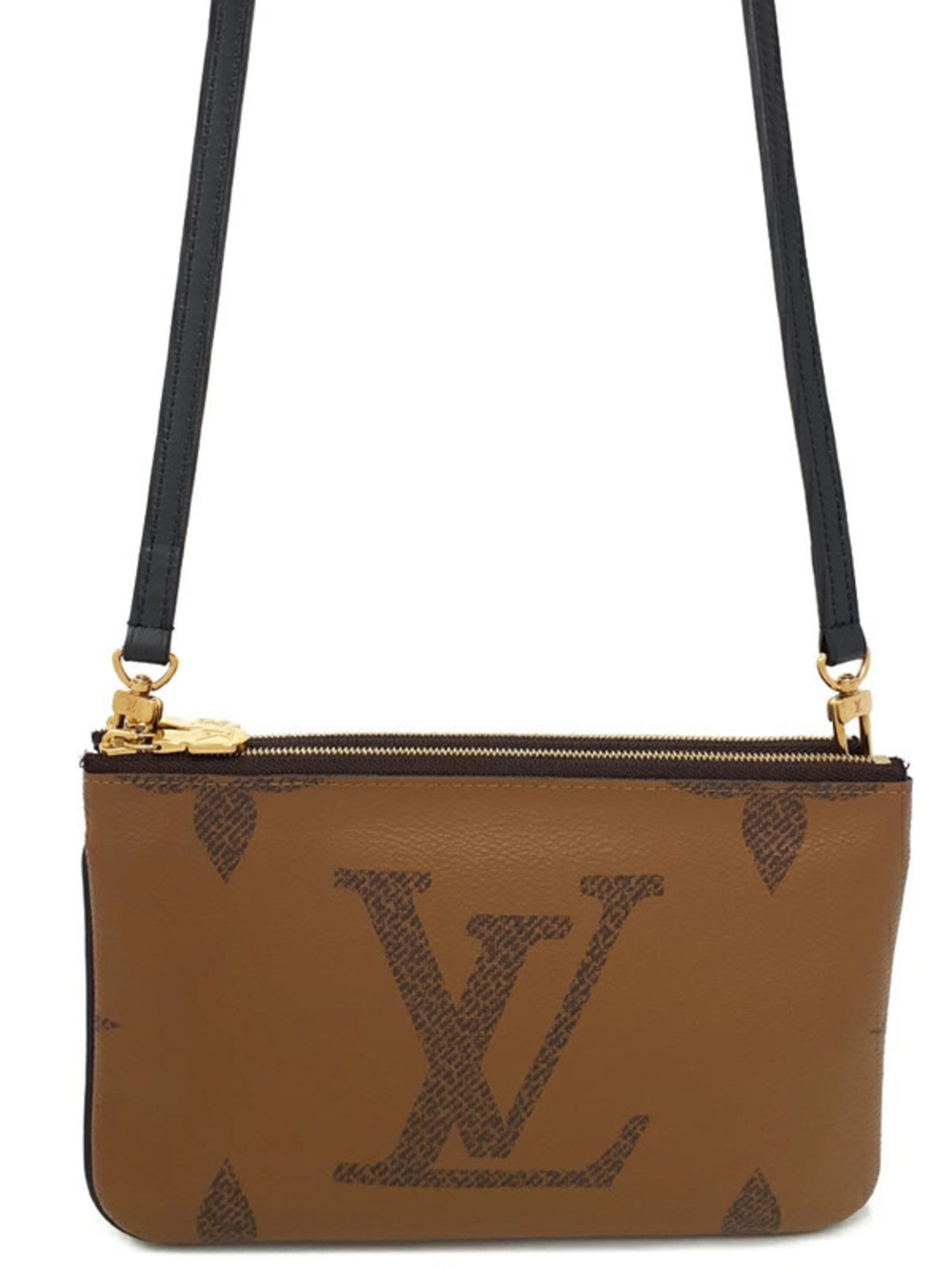 Louis Vuitton Monogram Giant Pochette Double Zip Shoulder Bag